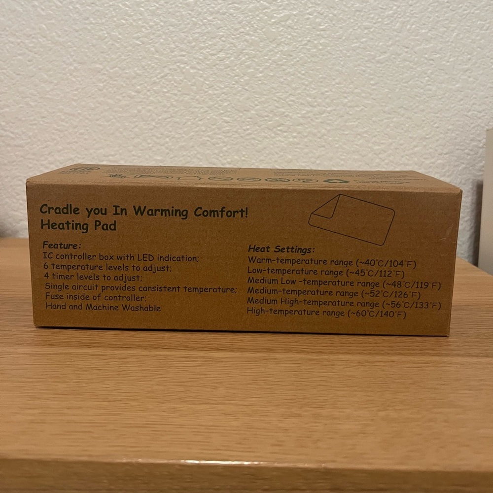 Electric Heating Pad for Period Cramps & Back Pain Relief